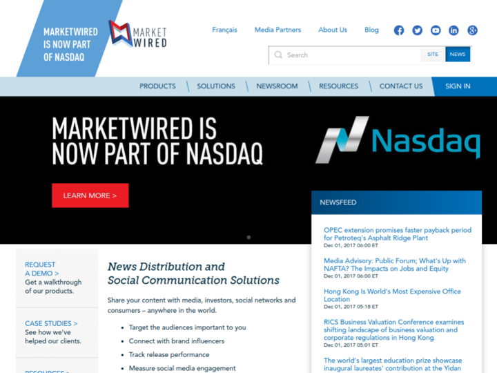 Marketwired Profile, News, Client Reviews & Ratings At 10SEOS