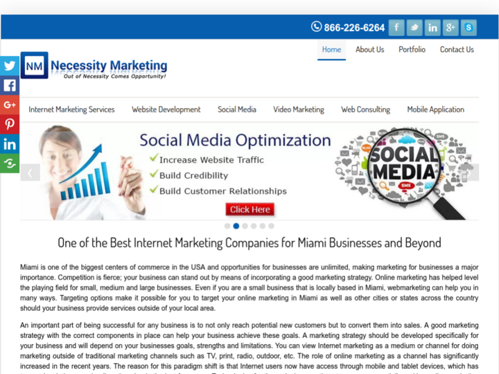 Necessity Marketing Profile, News, Client Reviews & Ratings At 10SEOS