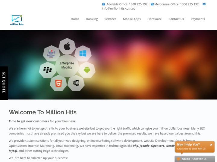 Million Hits Profile, News, Client Reviews & Ratings At 10SEOS