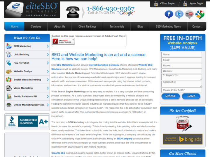 Elite SEO Marketing Profile, News, Client Reviews & Ratings At 10SEOS