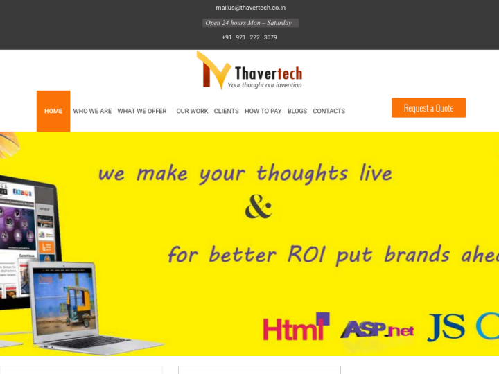 Thaver Tech Pvt Ltd Profile, News, Client Reviews & Ratings At 10SEOS
