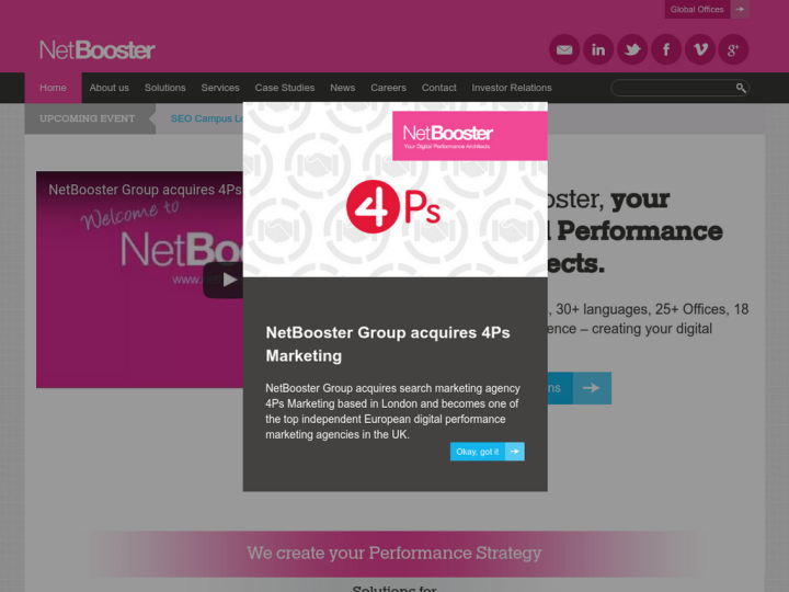 Netbooster Group Profile, News, Client Reviews & Ratings At 10SEOS
