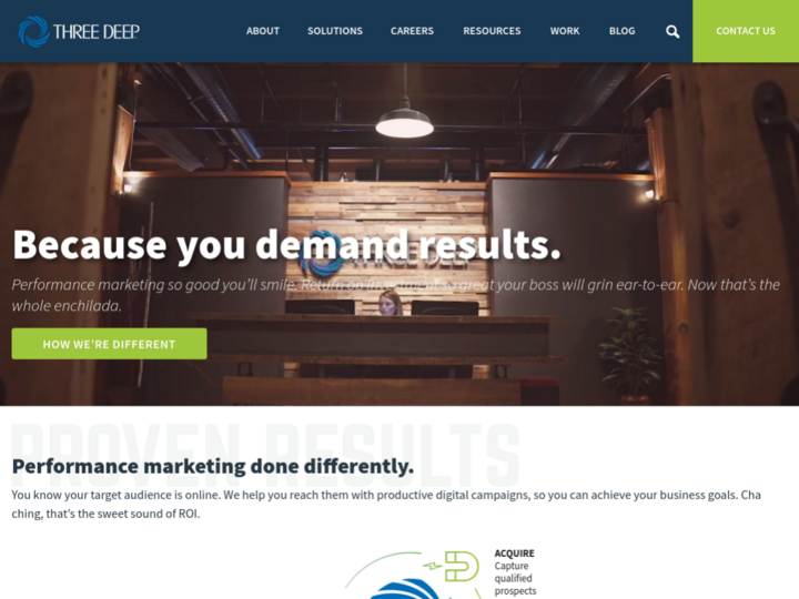 Three Deep, Inc. Profile, News, Client Reviews & Ratings At 10SEOS