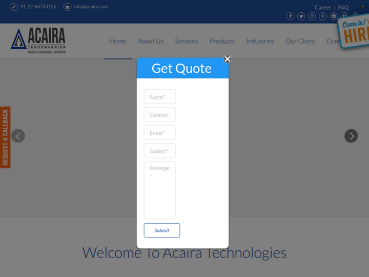 Acaira Technologies Pvt. Ltd Profile, News, Client Reviews & Ratings At 10SEOS