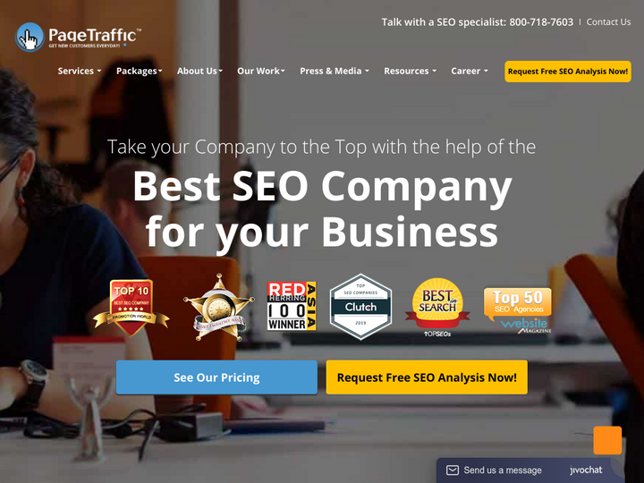 Pagetraffic profile, news, customer reviews and 10SEOS rating