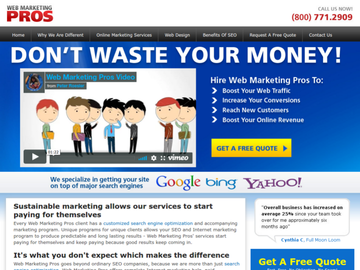 Web Marketing Pros Profile, News, Client Reviews & Ratings At 10SEOS