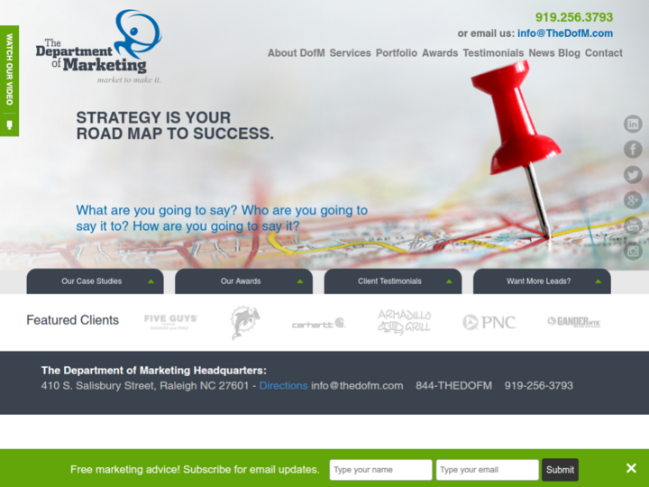 The Department Of Marketing Profile, News, Client Reviews & Ratings At 10SEOS