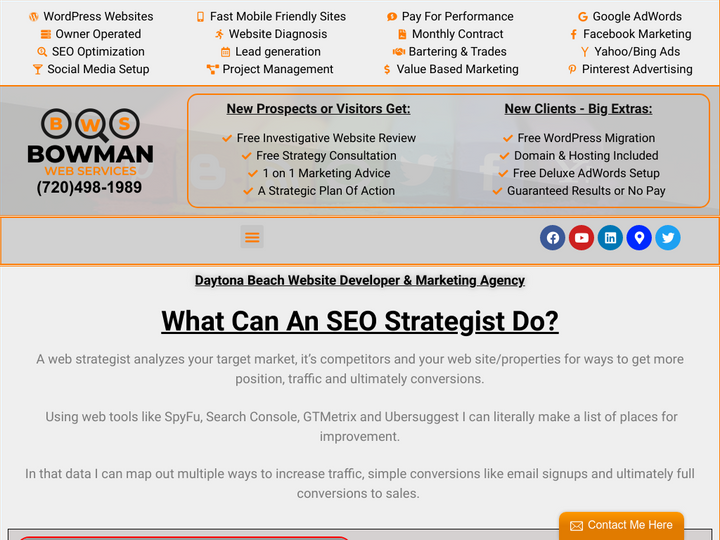 Bowman Web Services Profile, News, Client Reviews & Ratings At 10SEOS