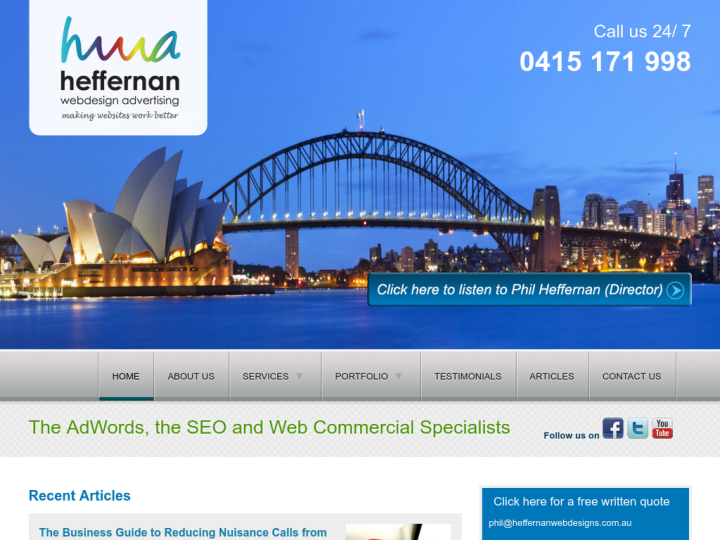 Heffernan Webdesigns Profile, News, Client Reviews & Ratings At 10SEOS