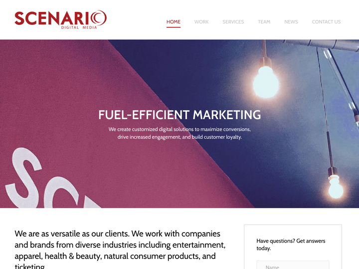 Scenario Digital Media Profile, News, Client Reviews & Ratings At 10SEOS