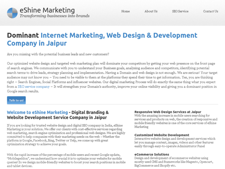 Eshine Marketing Profile, News, Client Reviews & Ratings At 10SEOS