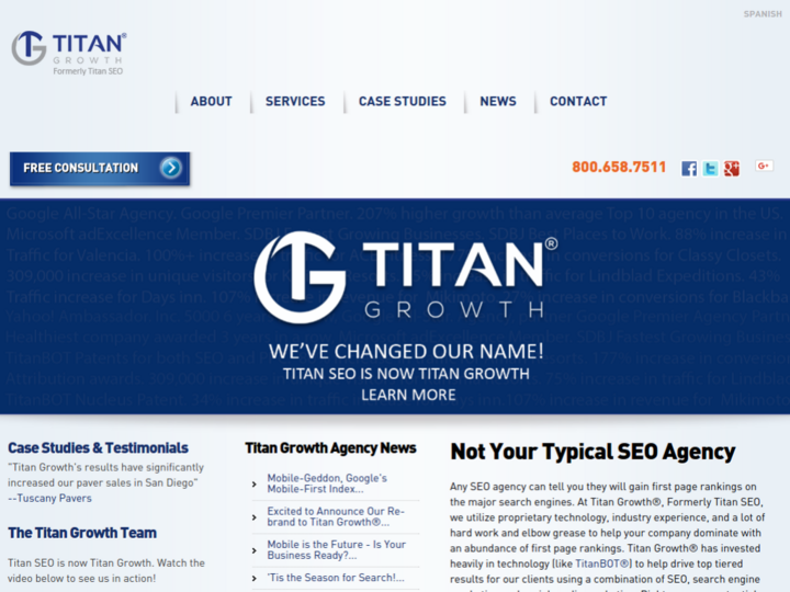 Titan Growth®, Inc. Profile, News, Client Reviews & Ratings At 10SEOS