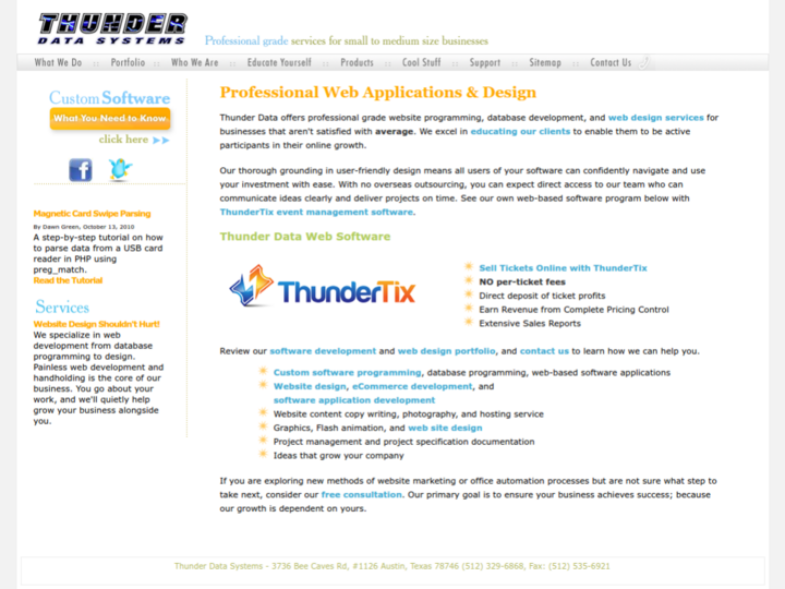 Thunder Data Systems, Inc. Profile, News, Client Reviews & Ratings At 10SEOS