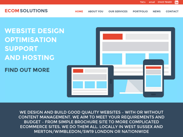 Web Design And Development Company UK For Website Design, Professional SEO Services West Sussex, UK: Ecomsolutions Profile, News, Client Reviews & Ratings At 10SEOS