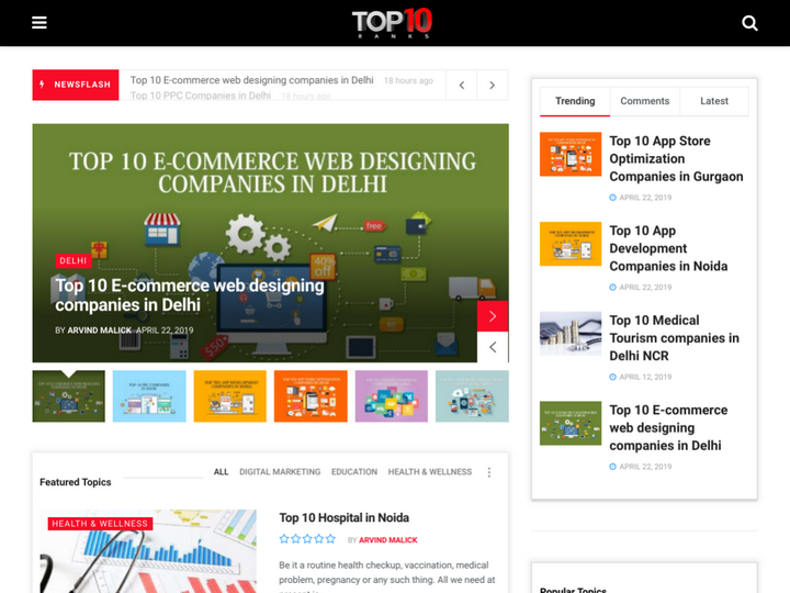 Find Top Ten Ranks Profile, News, Client Reviews & Ratings At 10SEOS