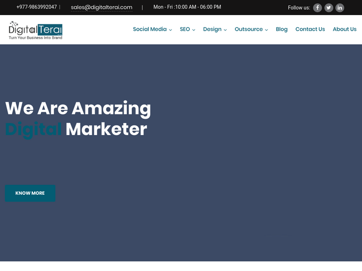 Digital Terai Profile, News, Client Reviews & Ratings At 10SEOS