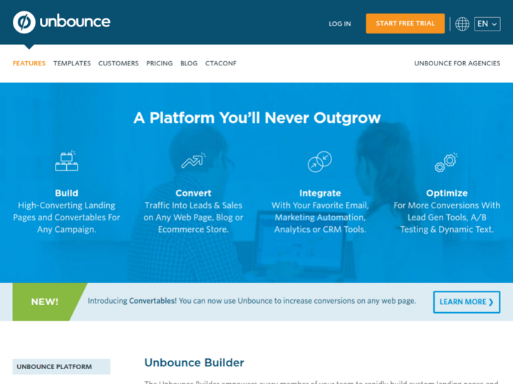 Unbounce Profile, News, Client Reviews & Ratings At 10SEOS