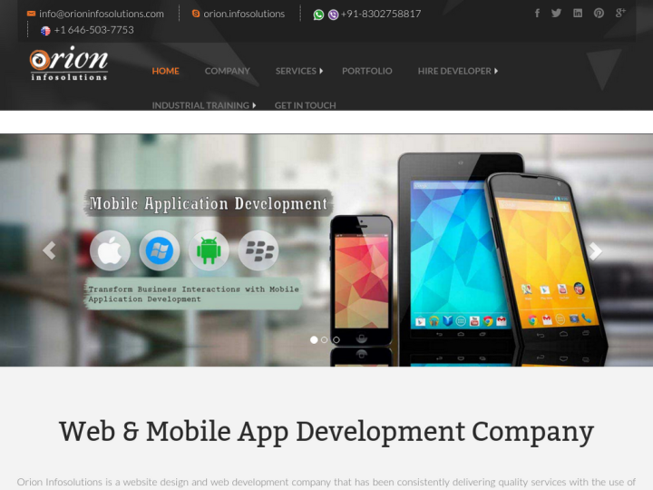 Orion Infosolution Profile, News, Client Reviews & Ratings At 10SEOS