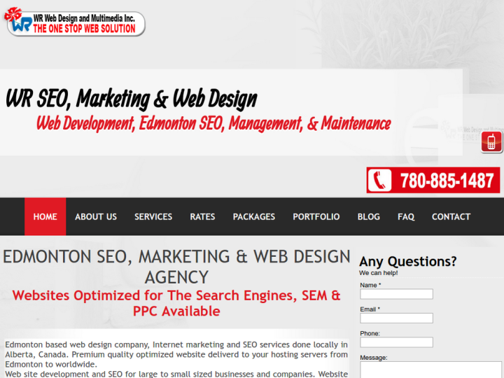 WR Web Design And Multimedia Inc. Profile, News, Client Reviews & Ratings At 10SEOS