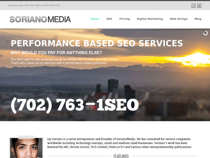 Soriano Media Profile, News, Client Reviews & Ratings At 10SEOS