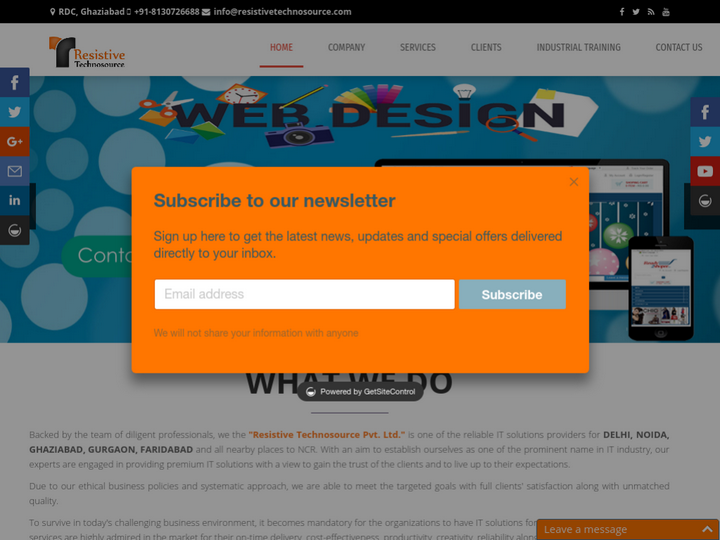 Resistive Technosource Private Limited Profile, News, Client Reviews & Ratings At 10SEOS