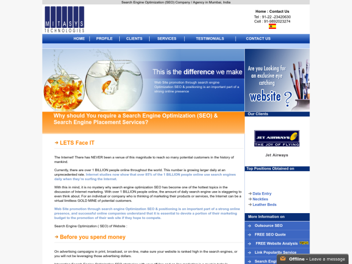 Mitasys Technologies Profile, News, Client Reviews & Ratings At 10SEOS