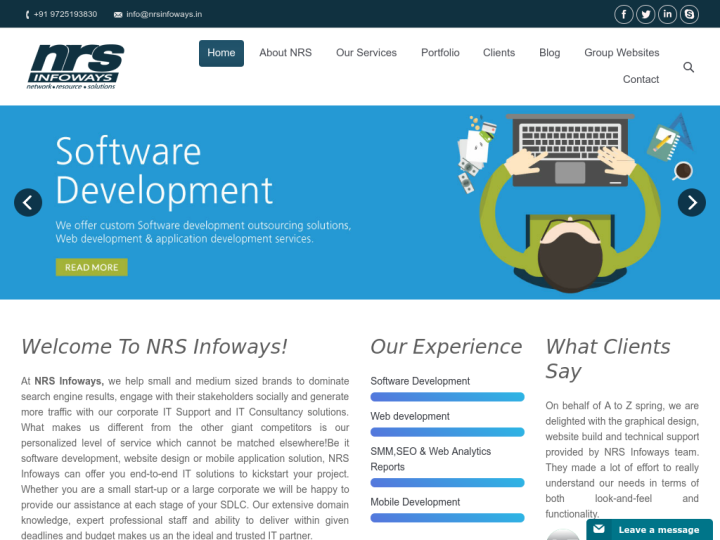 NRS Infoways Profile, News, Client Reviews & Ratings At 10SEOS