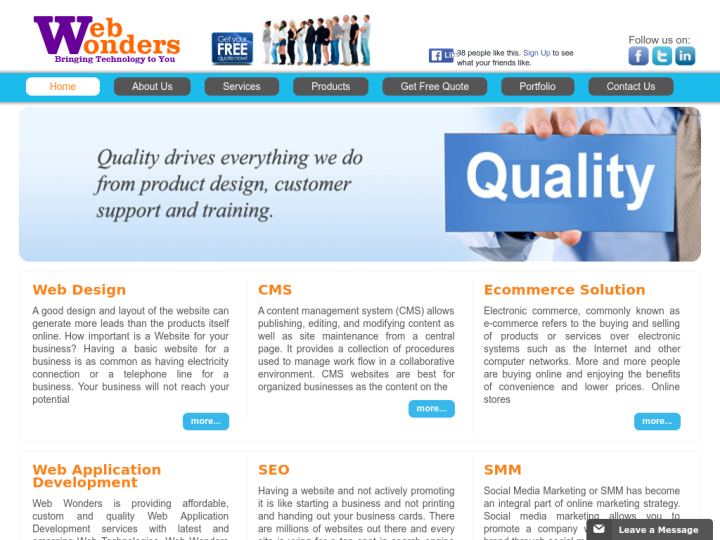 WEB WONDERS Profile, News, Client Reviews & Ratings At 10SEOS