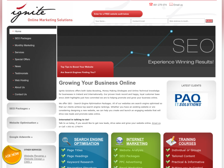 Ignite Solutions Profile, News, Client Reviews & Ratings At 10SEOS