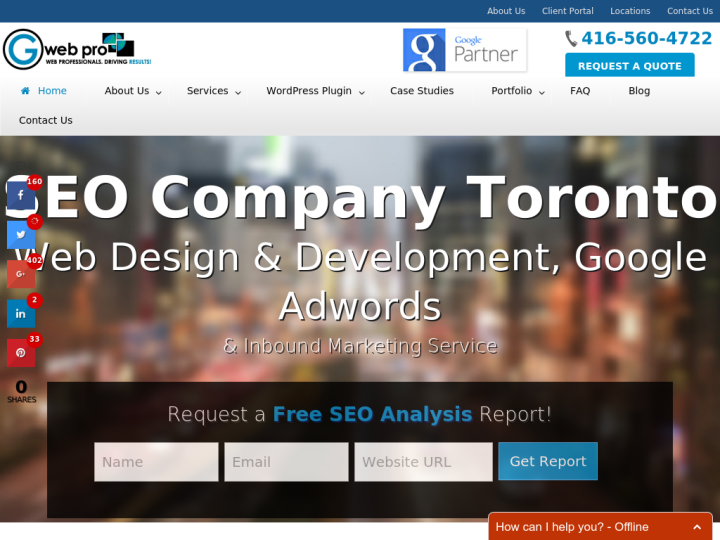 G Web Pro Marketing Inc Profile, News, Client Reviews & Ratings At 10SEOS