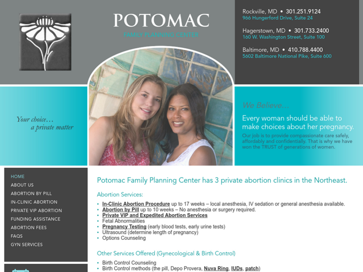 POTOMAC FAMILY PLANNING CENTER