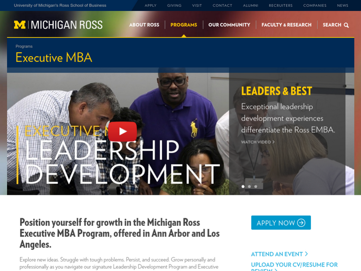 Ross School of Business, University of Michigan