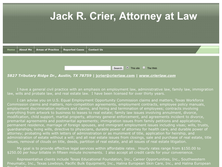 Jack R. Crier, Attorney at Law