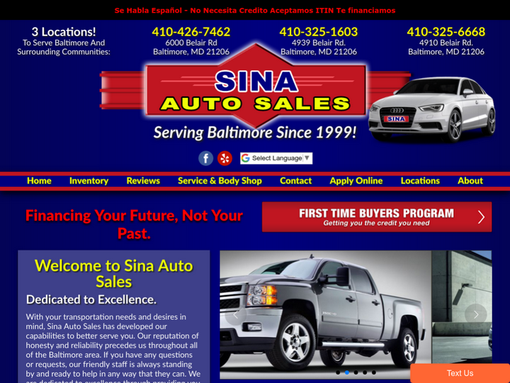 Sina Auto Sales