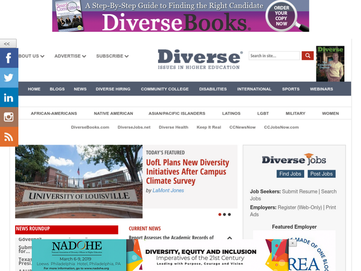 Diverse Issues in Higher Education