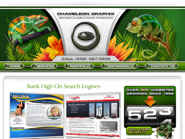 Chameleon Graphix Web Design