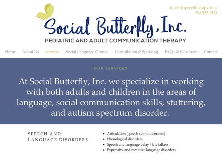 SOCIAL BUTTERFLY SPEECH THERAPY