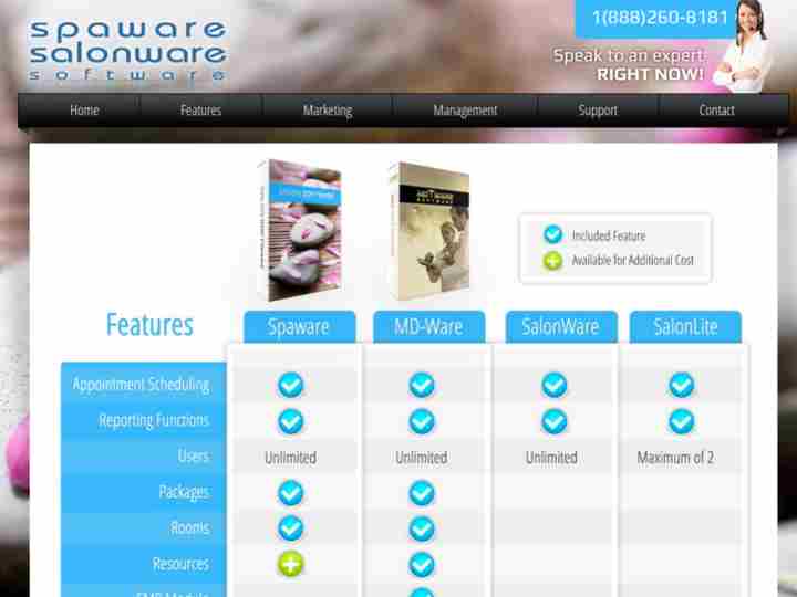 Salon Spaware Software