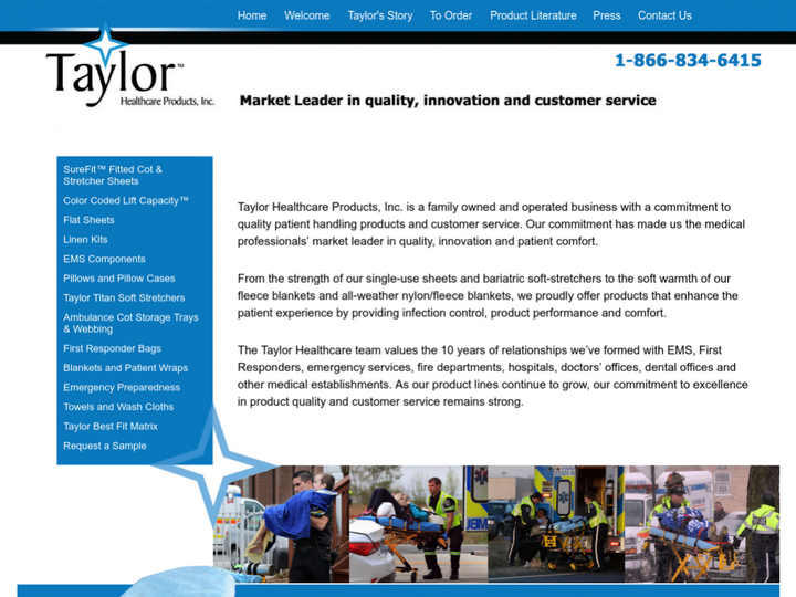 TAYLOR HEALTHCARE PRODUCTS INC.