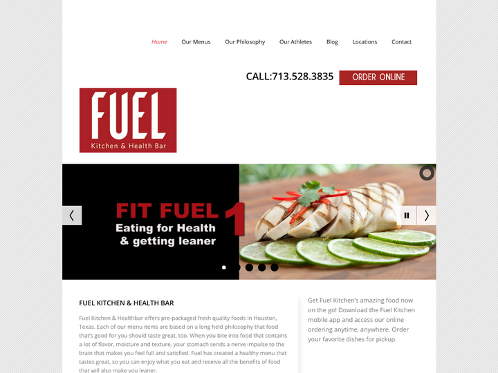 Fuel Kitchen and Health Bar