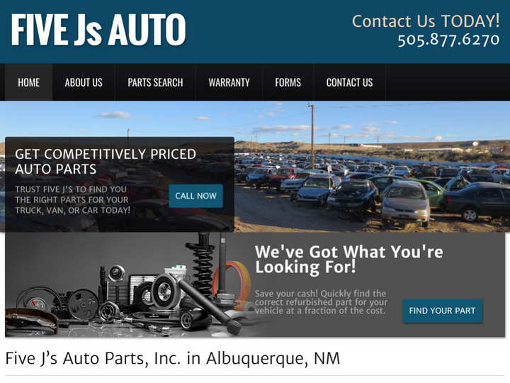 Five J’s Auto Parts