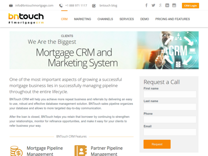 BNTouch Mortgage CRM
