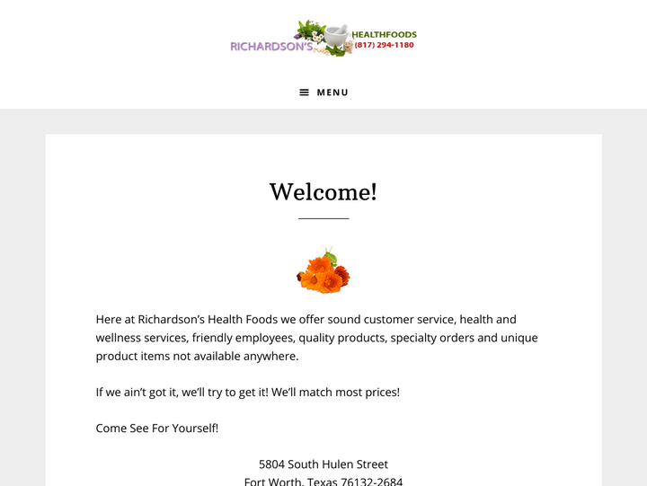 Richardson s Health Foods