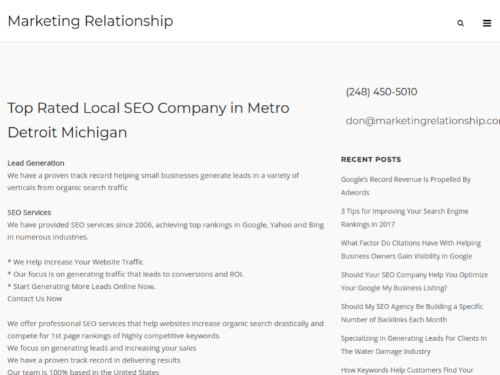 Marketing Relationship