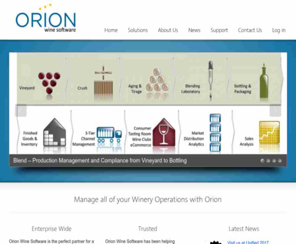 Orion Wine Software