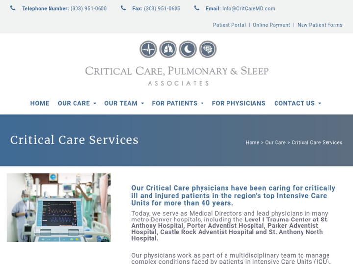 Critical Care, Pulmonary and Sleep Associates