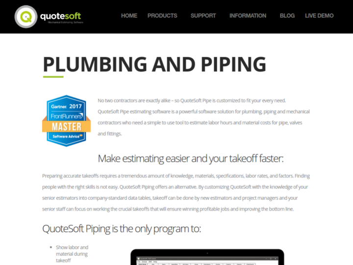 QuoteSoft Duct & QuoteSoft Pipe