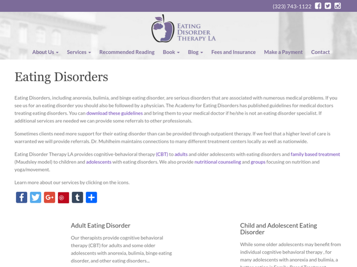Eating Disorder Therapy LA