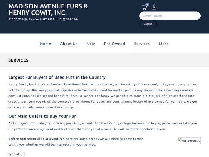 Madison Ave Furs & Henry Cowit, Inc.