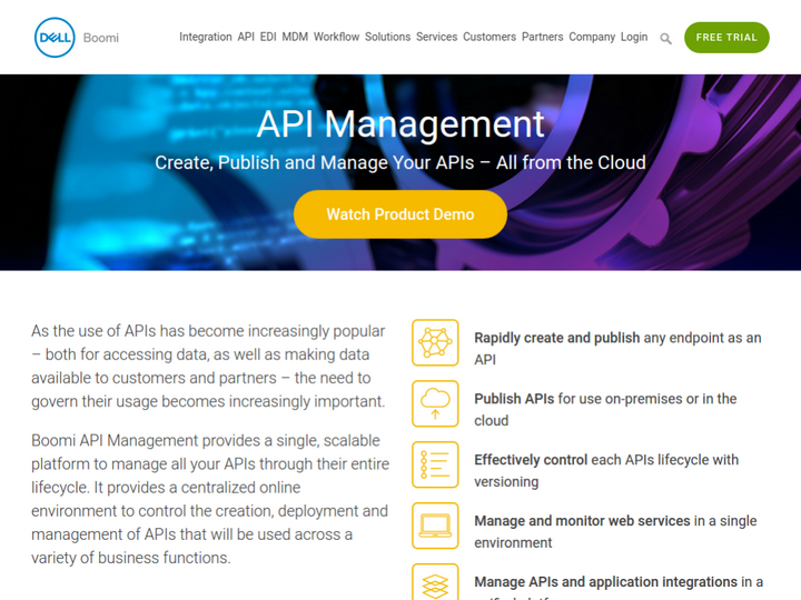 Dell Boomi API Management